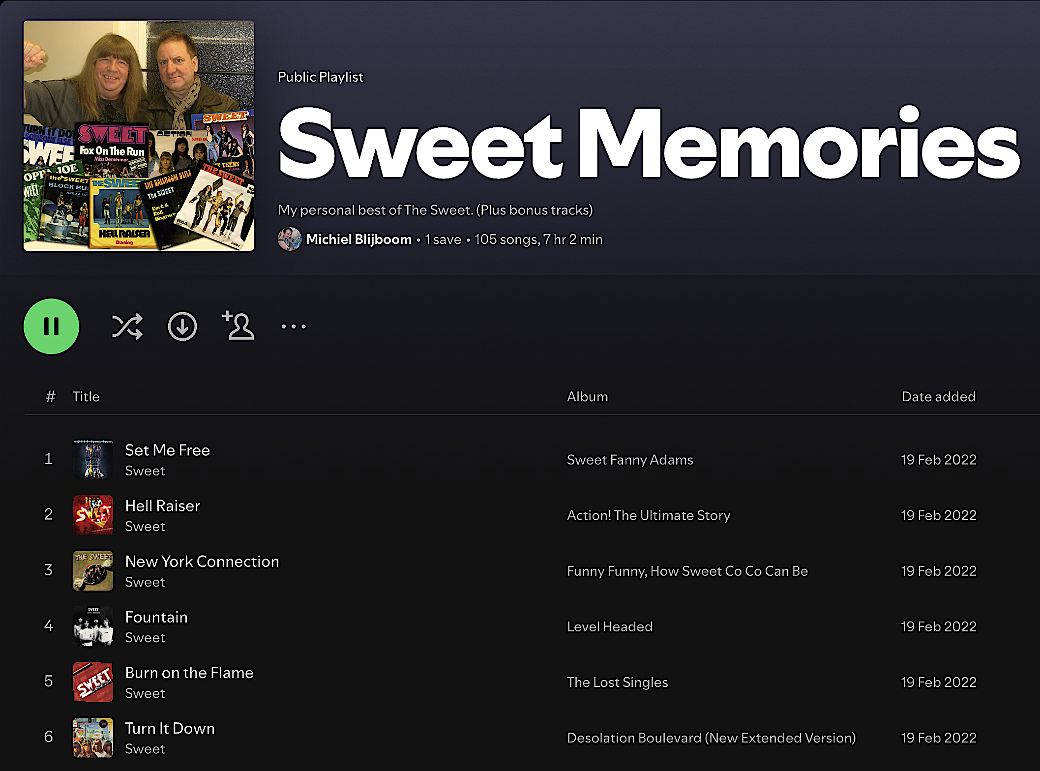SWEET PLAYLIST